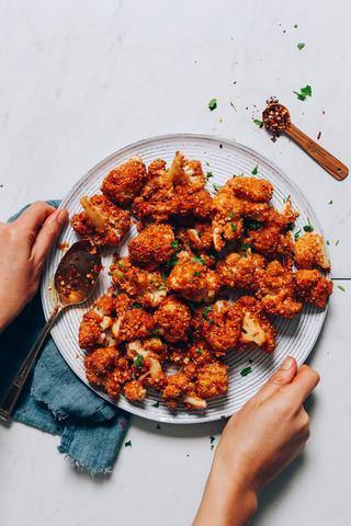 Crispy Cauliflower Wings - Vive Juicery